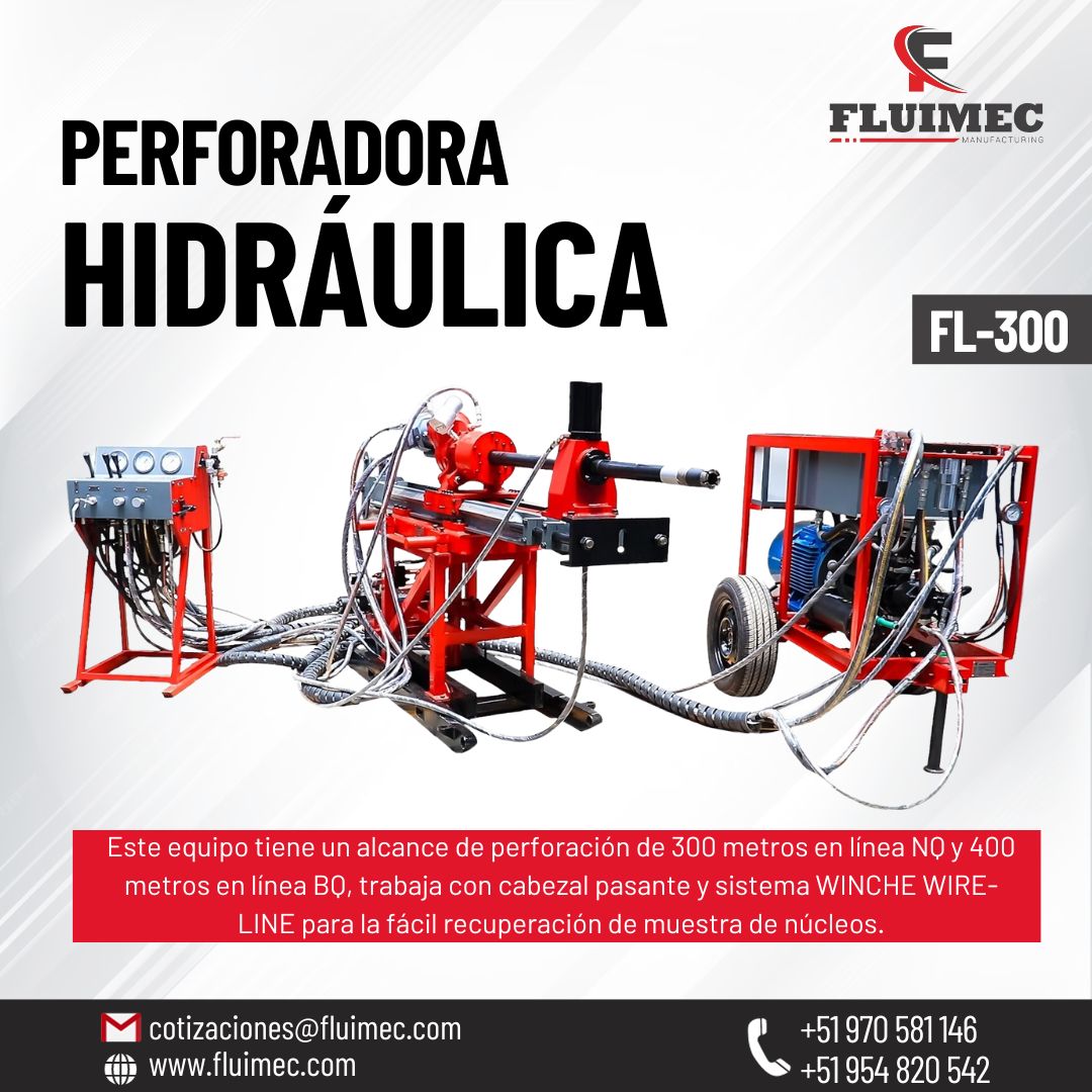 Perforadora FL-300 indispensable para mina 